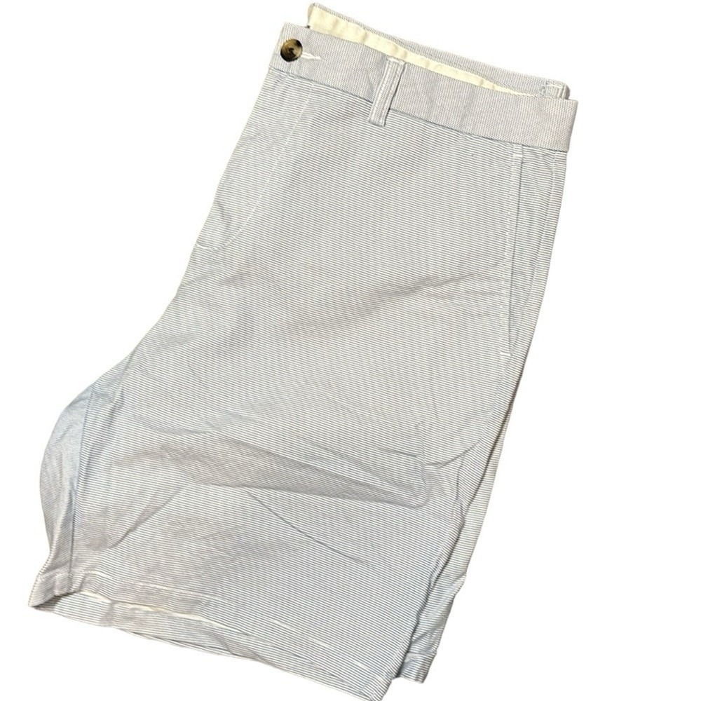 Old Navy Ultimate Slim Shorts Mens 38 Blue White Built In Flex 8 Inch Inseam - Picture 2 of 6